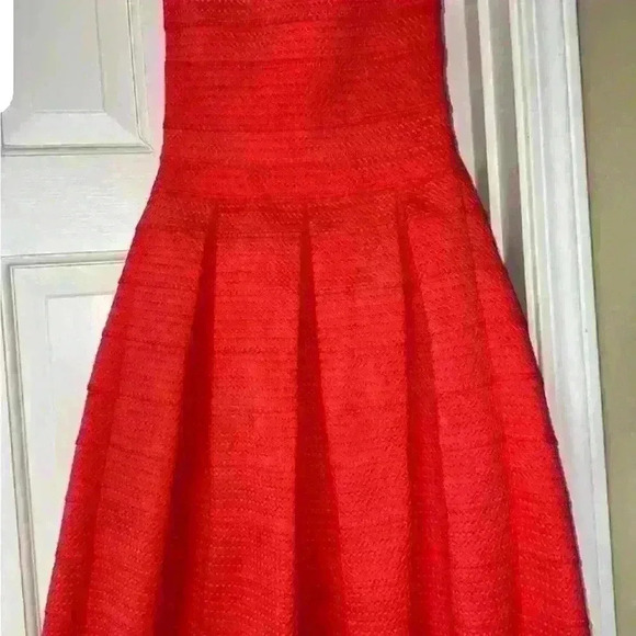 NWT - Express Fit and Flair Dress Color:
Watermelon Size: XS - Picture 4 of 7
